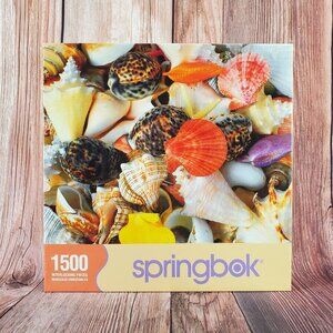 New Springbok Seashells Conchas Del Mar 1500 Pieces Jigsaw Puzzle 28.75"x36"